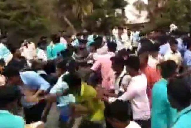 students fight in tindivanam govindasamy govt college crime news